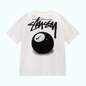 Camiseta Blanca Nike x Stussy 8 Ball Streetwear