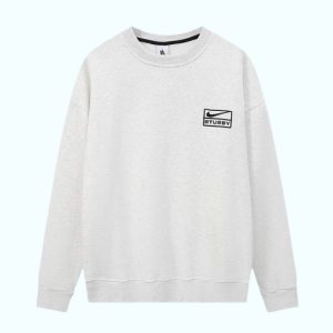 Sudadera Gris Nike x Stussy Unisex Edición Limitada