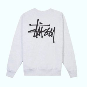 BASIC STÜSSY CREW GREY