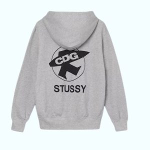 Sudadera con Capucha CDG x Stussy Edición Limitada
