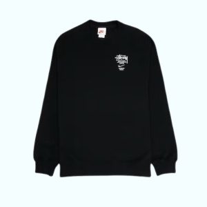 Sudadera Negra Nike x Stussy – Estilo Internacional